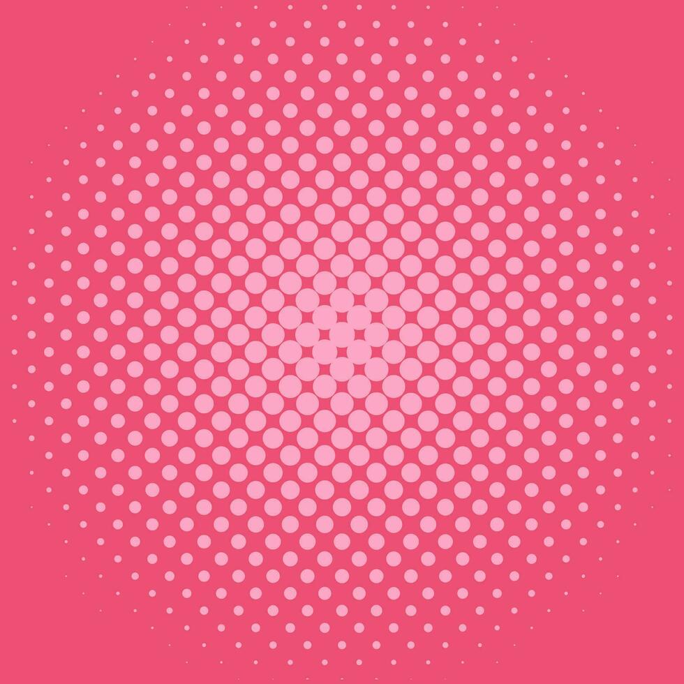 Halftone background pattern in comic style. Red wallpaper with radial halftone. Vector illustration