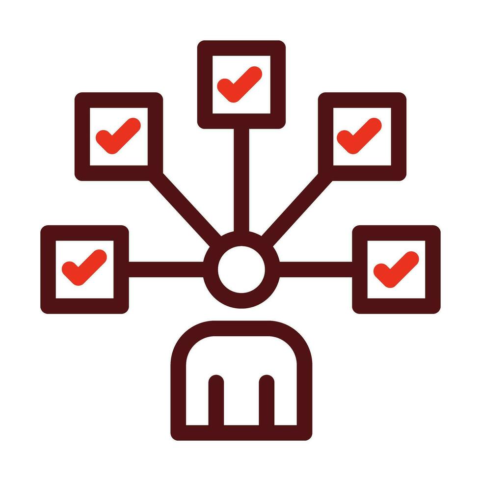 Multitasking Vector Thick Line Two Color Icons For Personal And Commercial Use.