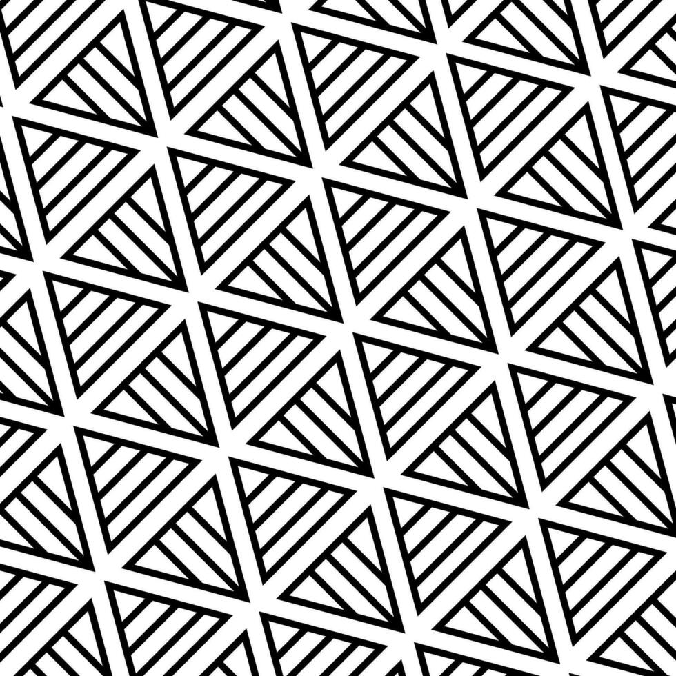 Abstract geometric pattern with lines. Black and white texture. Vector illustration