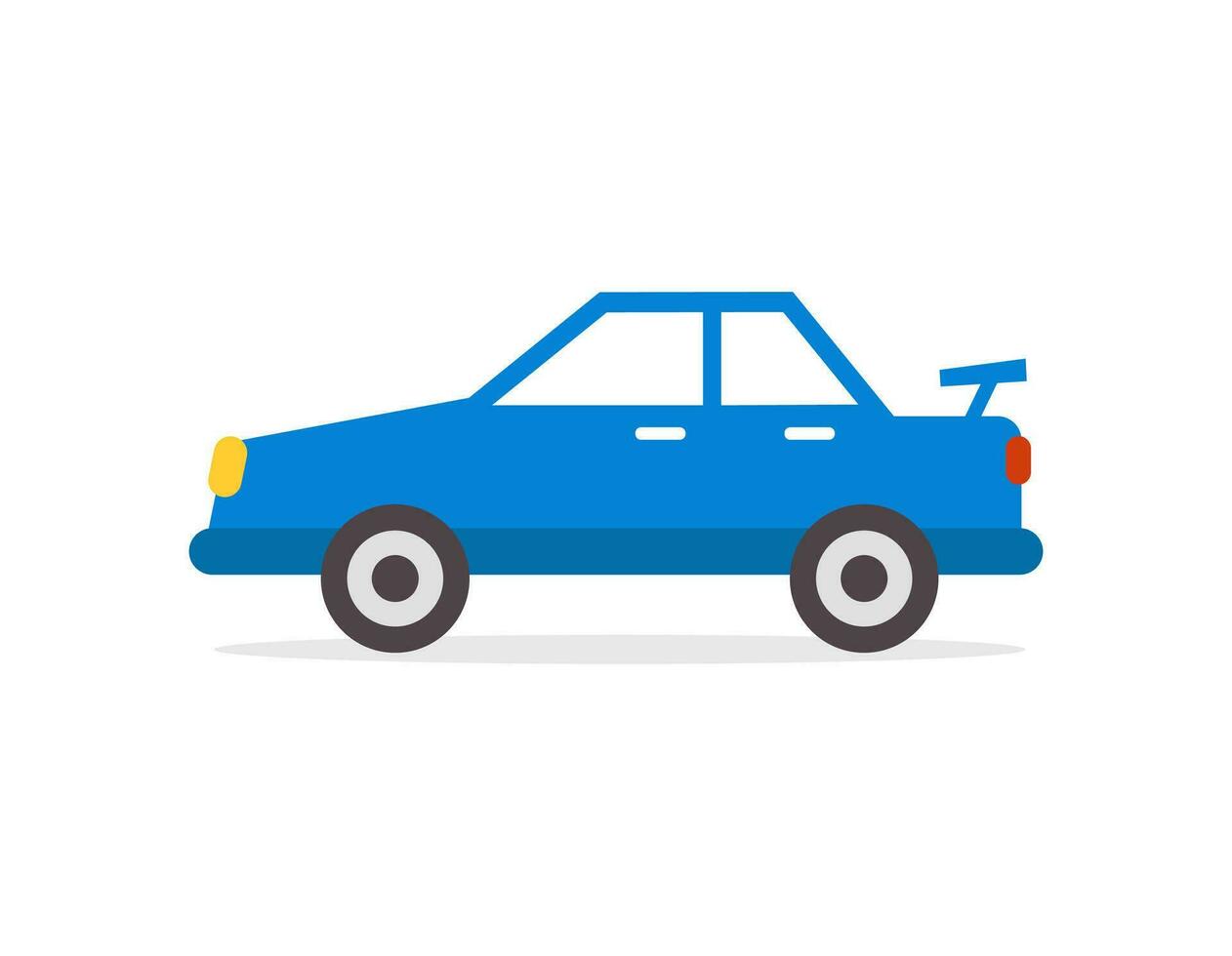 Car flat design. Vector illustration