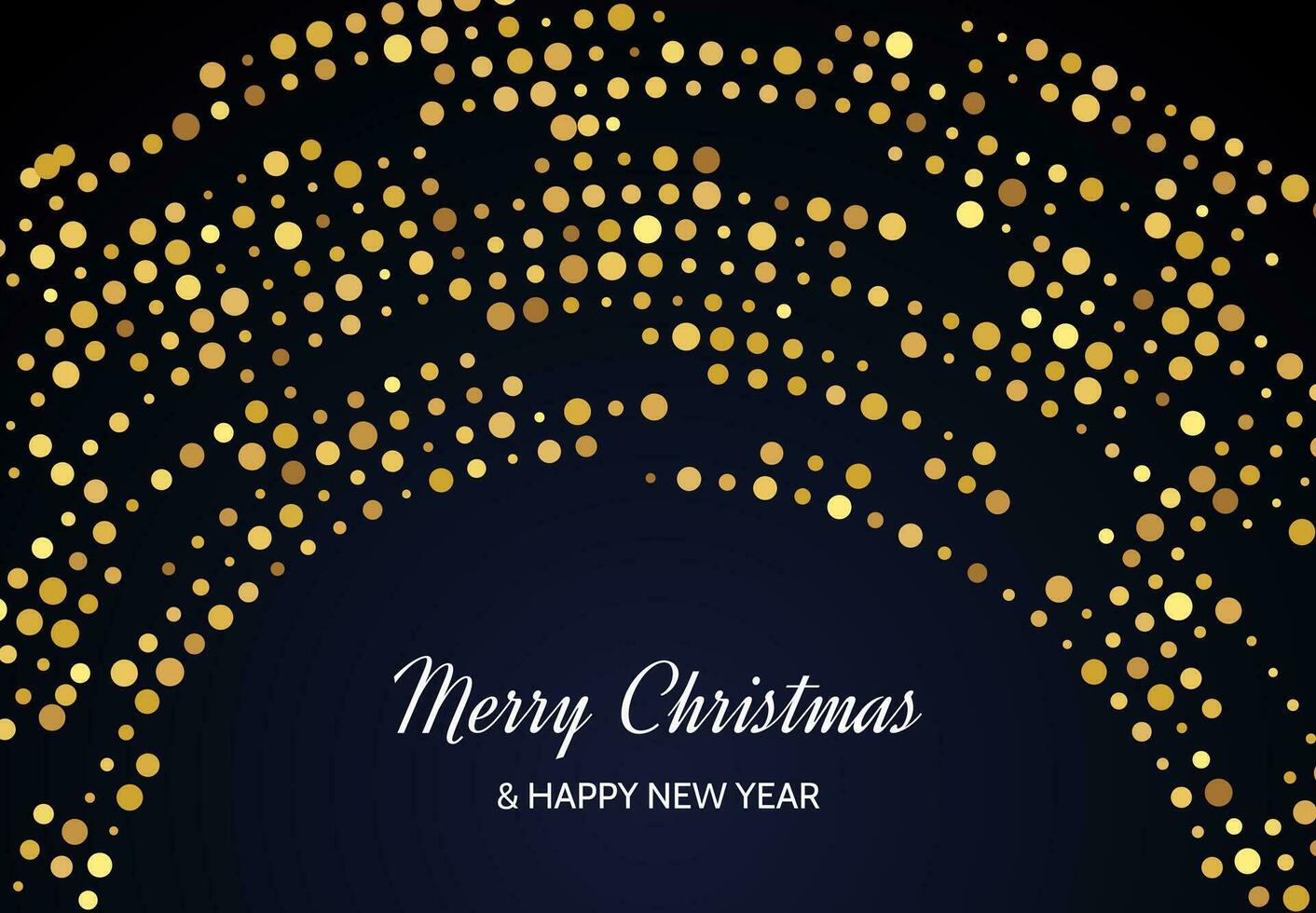 Merry Christmas of gold glitter pattern vector