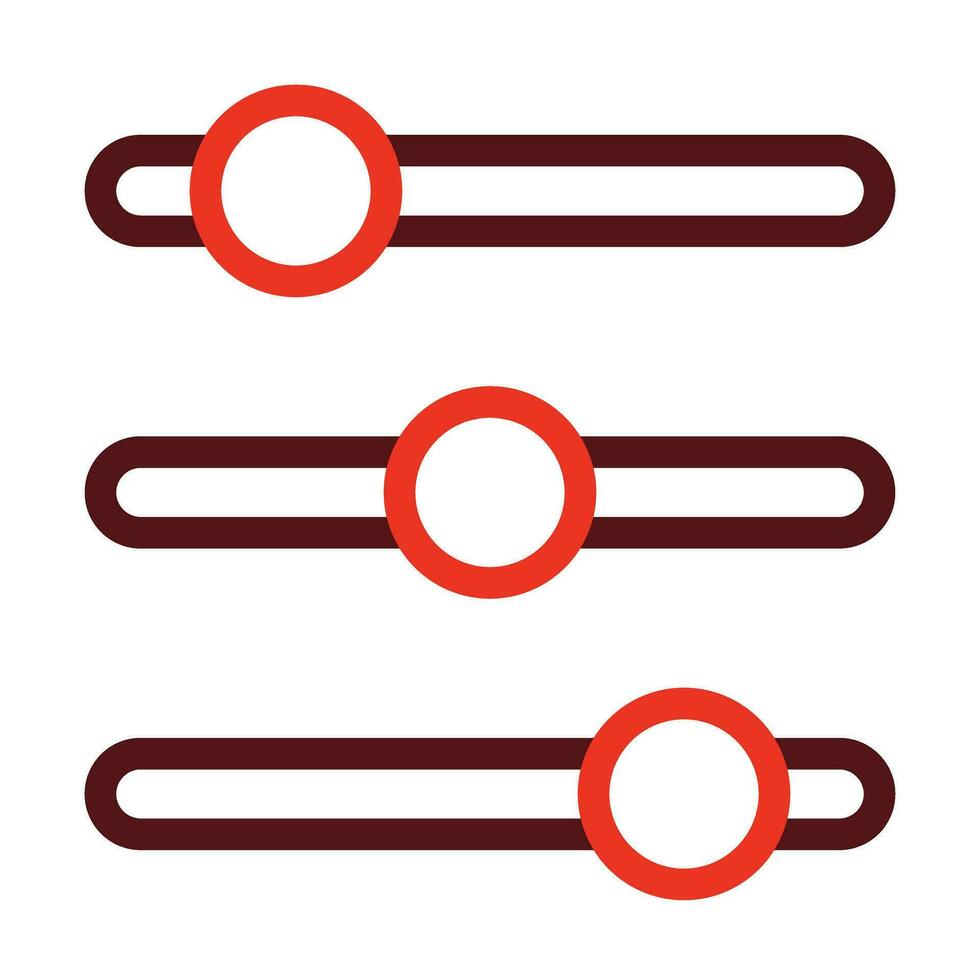 Options Vector Thick Line Two Color Icons For Personal And Commercial Use.