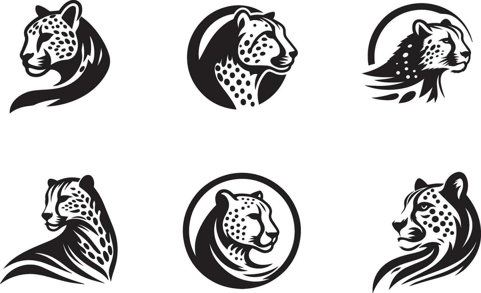 leopardo logo concepto vector ilustración 3