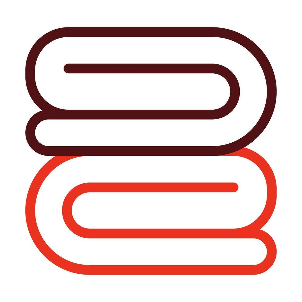 Blanket Vector Thick Line Two Color Icons For Personal And Commercial Use.