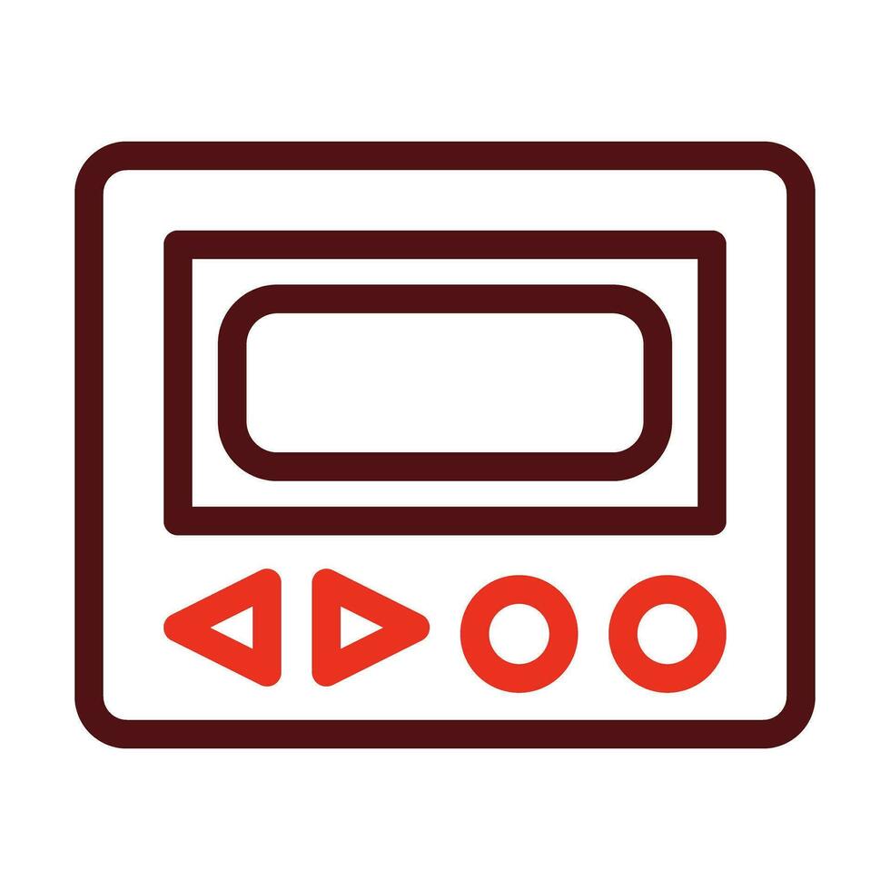 Beeper Vector Thick Line Two Color Icons For Personal And Commercial Use.