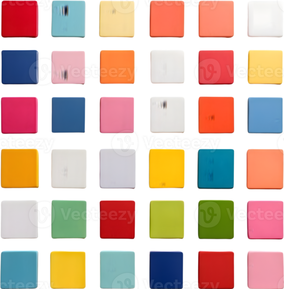 colorful squares of different colors on ai generative png