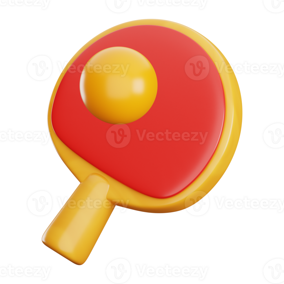 3D Table Tennis Illustration png