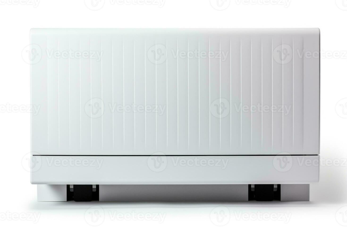 Wall mounted convection heater isolated on a white background photo