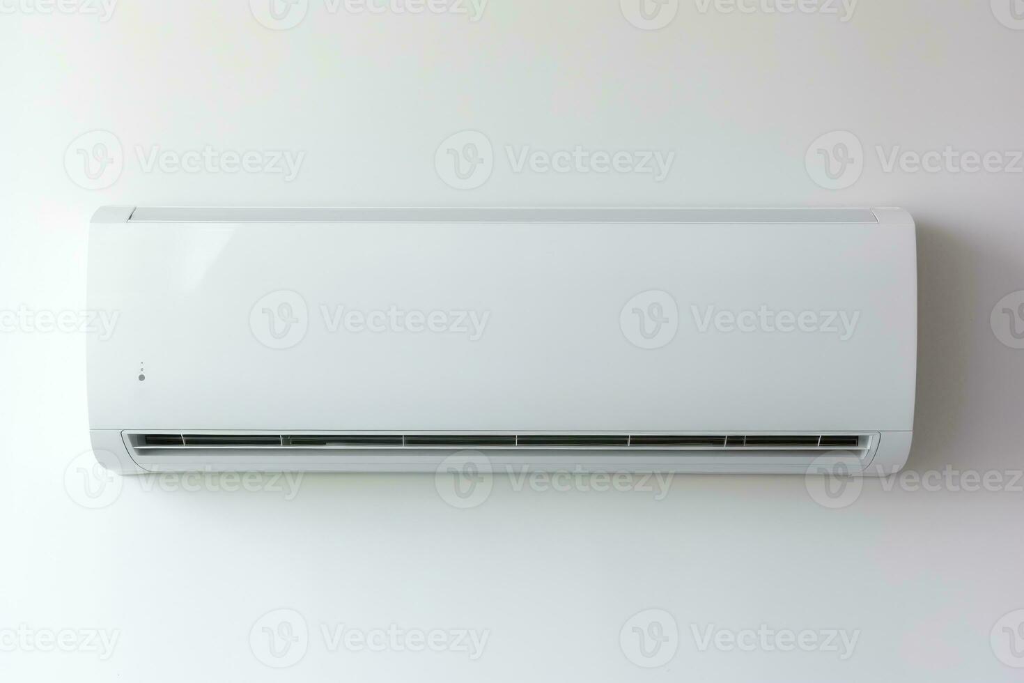 Wall mounted convection heater isolated on a white background photo