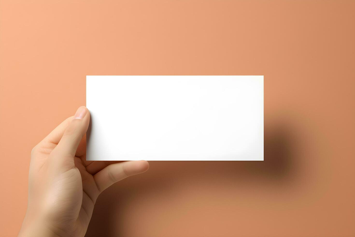 minimal business card template background ai generated photo