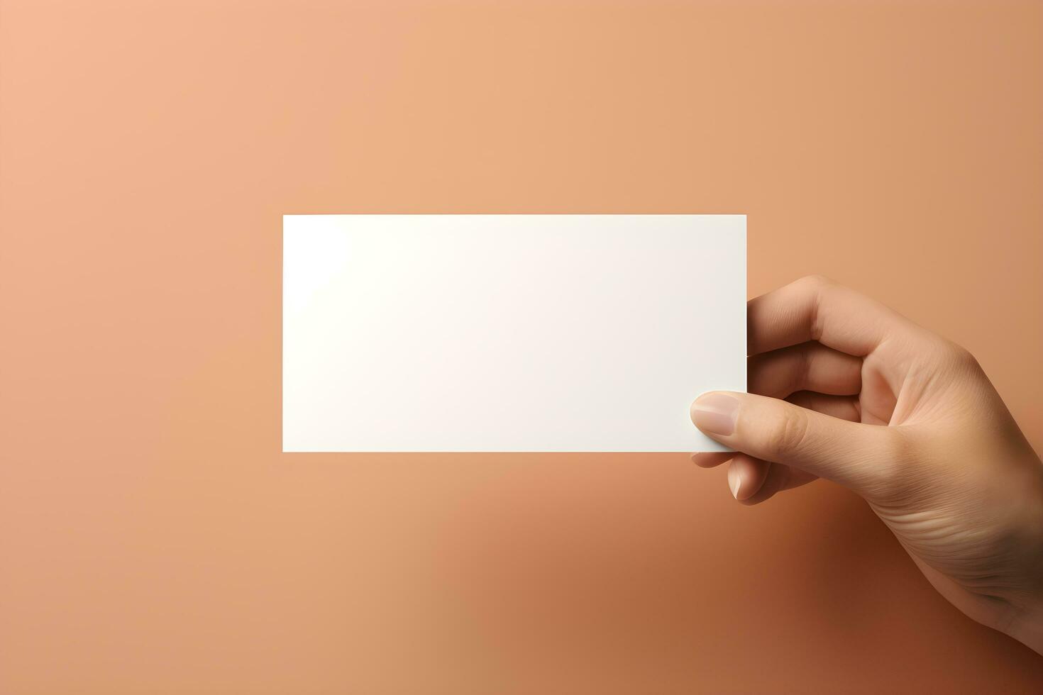 minimal business card template background ai generated photo