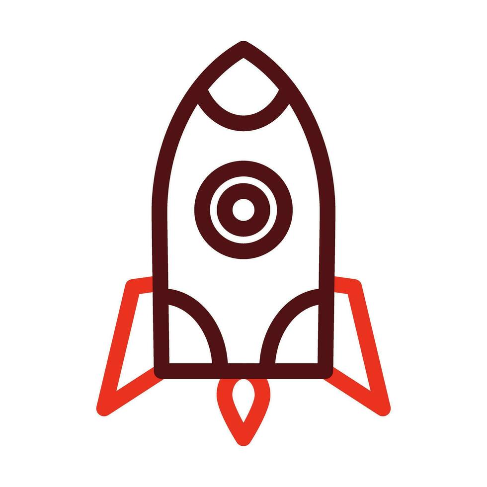 Space Travel Vector Thick Line Two Color Icons For Personal And Commercial Use.