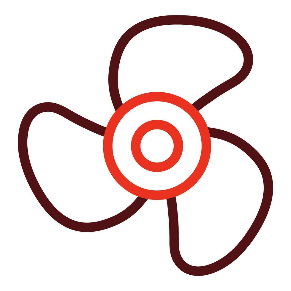 Propeller Vector Thick Line Two Color Icons For Personal And Commercial Use.