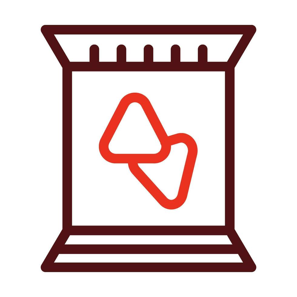 Snack Vector Thick Line Two Color Icons For Personal And Commercial Use.