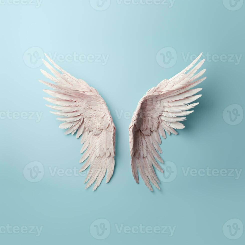 ai generative angel wings on a clear background photo