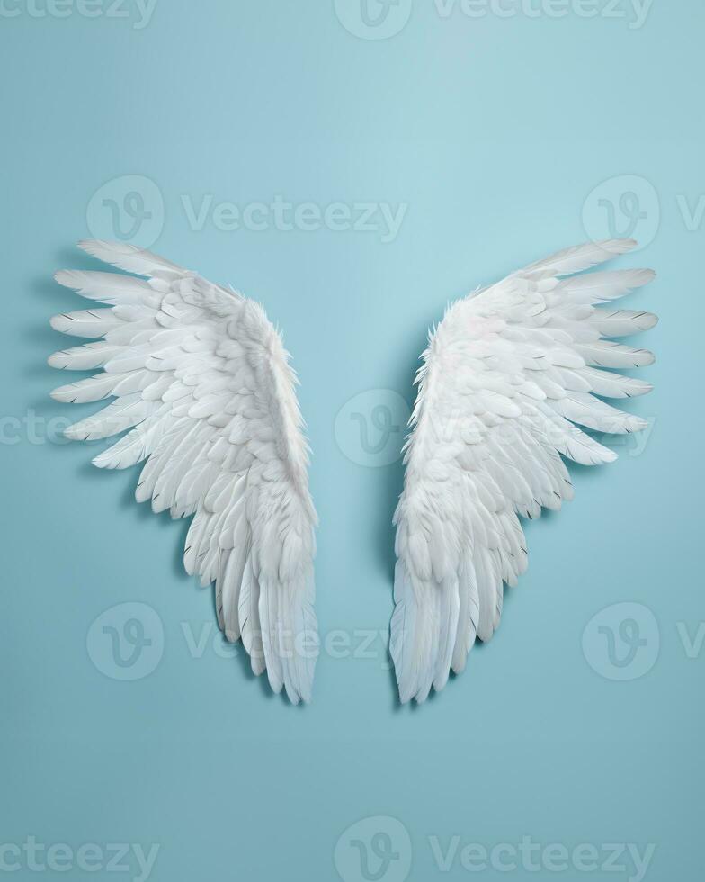 ai generative angel wings on a clear background photo