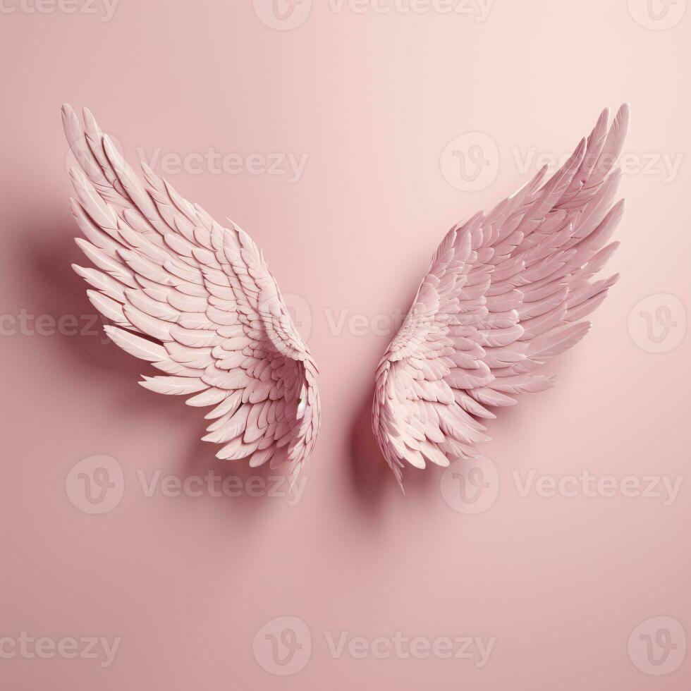 ai generative angel wings on a clear background photo