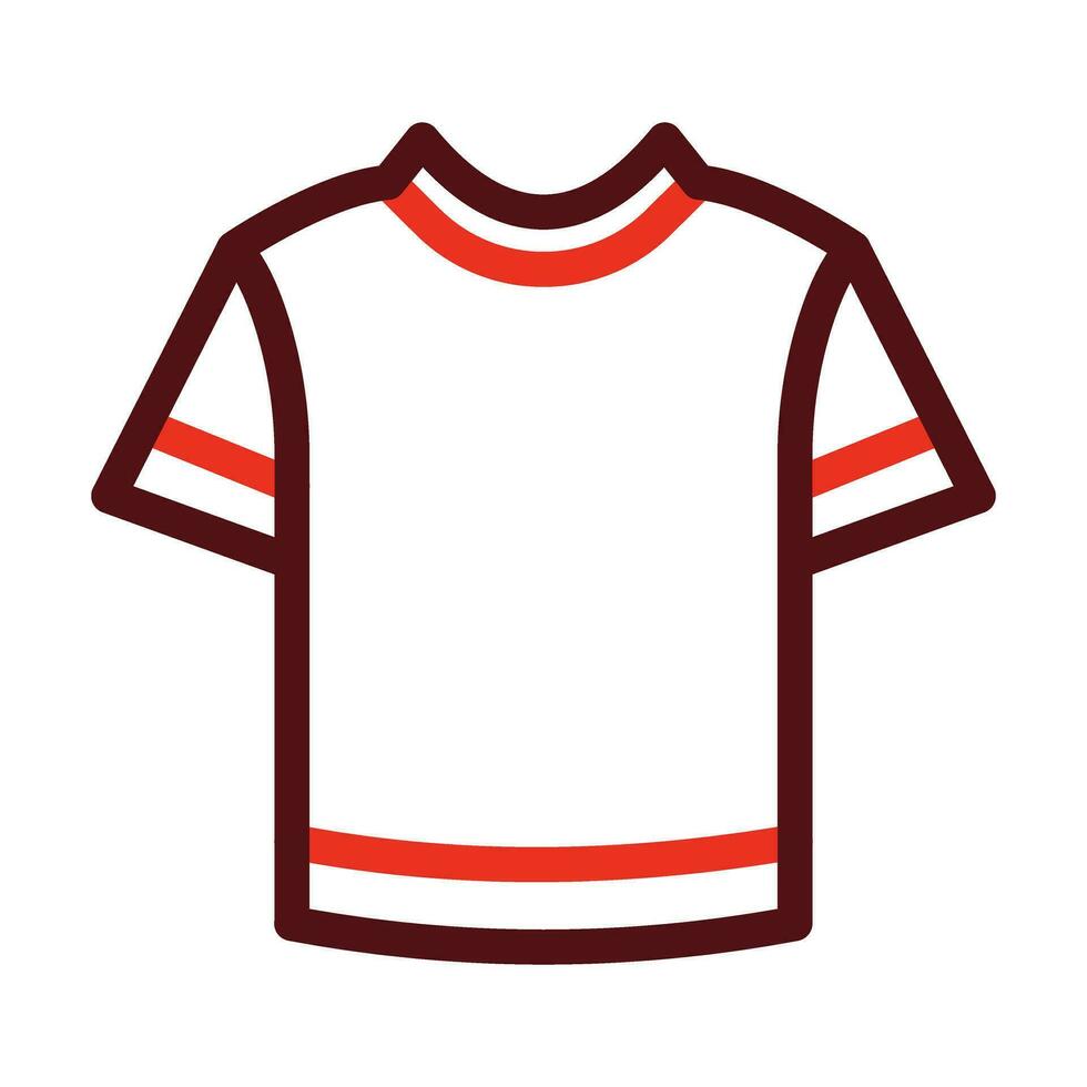Crewneck Vector Thick Line Two Color Icons For Personal And Commercial Use.