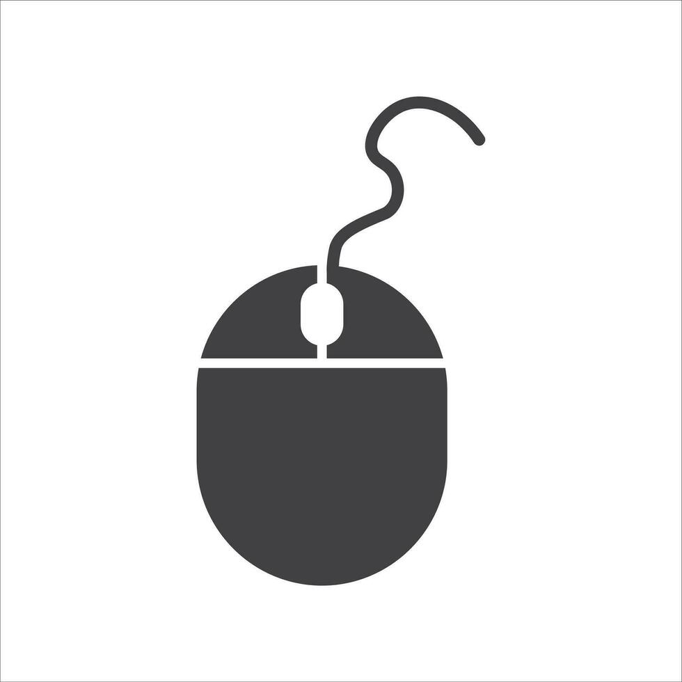 computer mouse icon vector, illustration, symbol vector