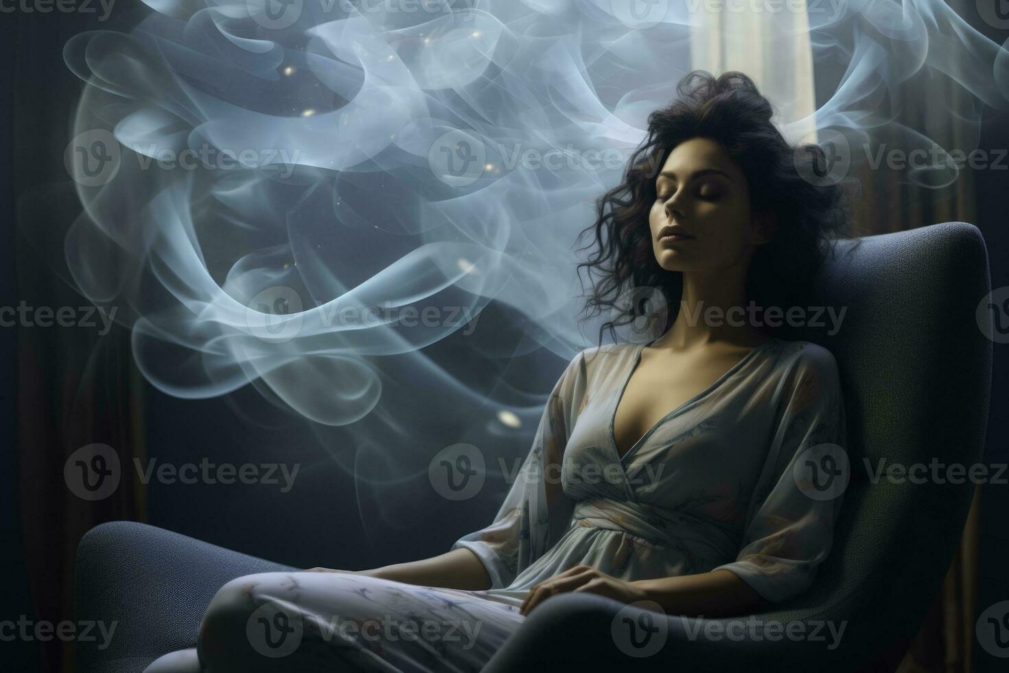 Somatic Experiencing Therapy session in progress therapeutic background with empty space for text photo