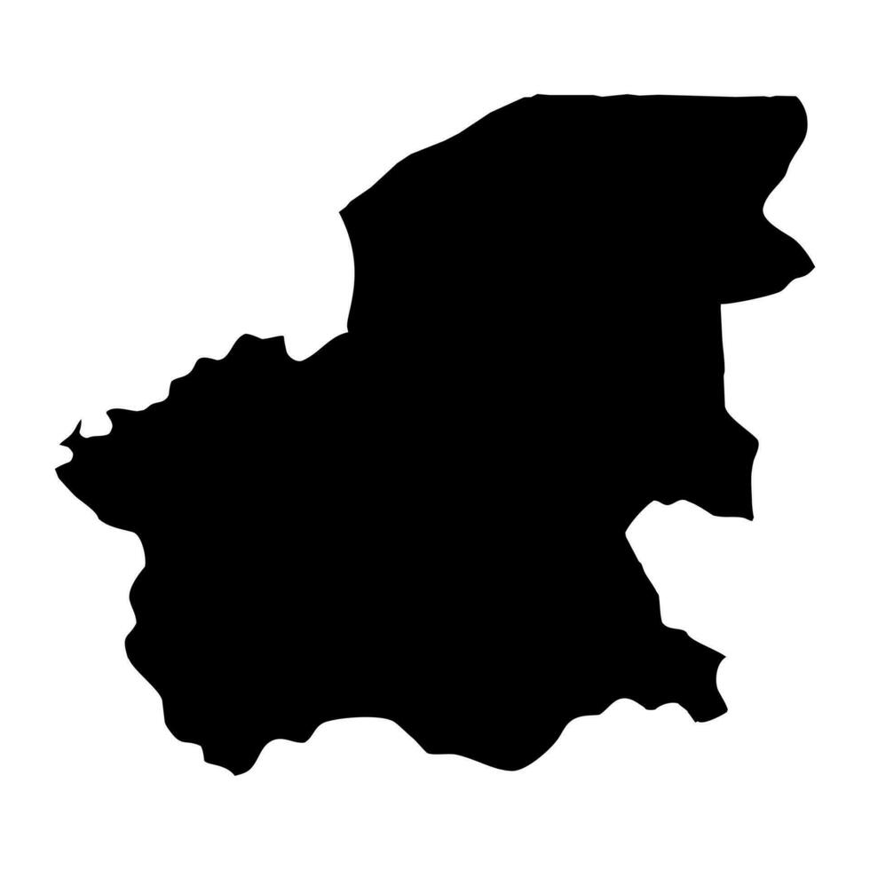 aceite región mapa, administrativo división de Guinea bisáu. vector ilustración.