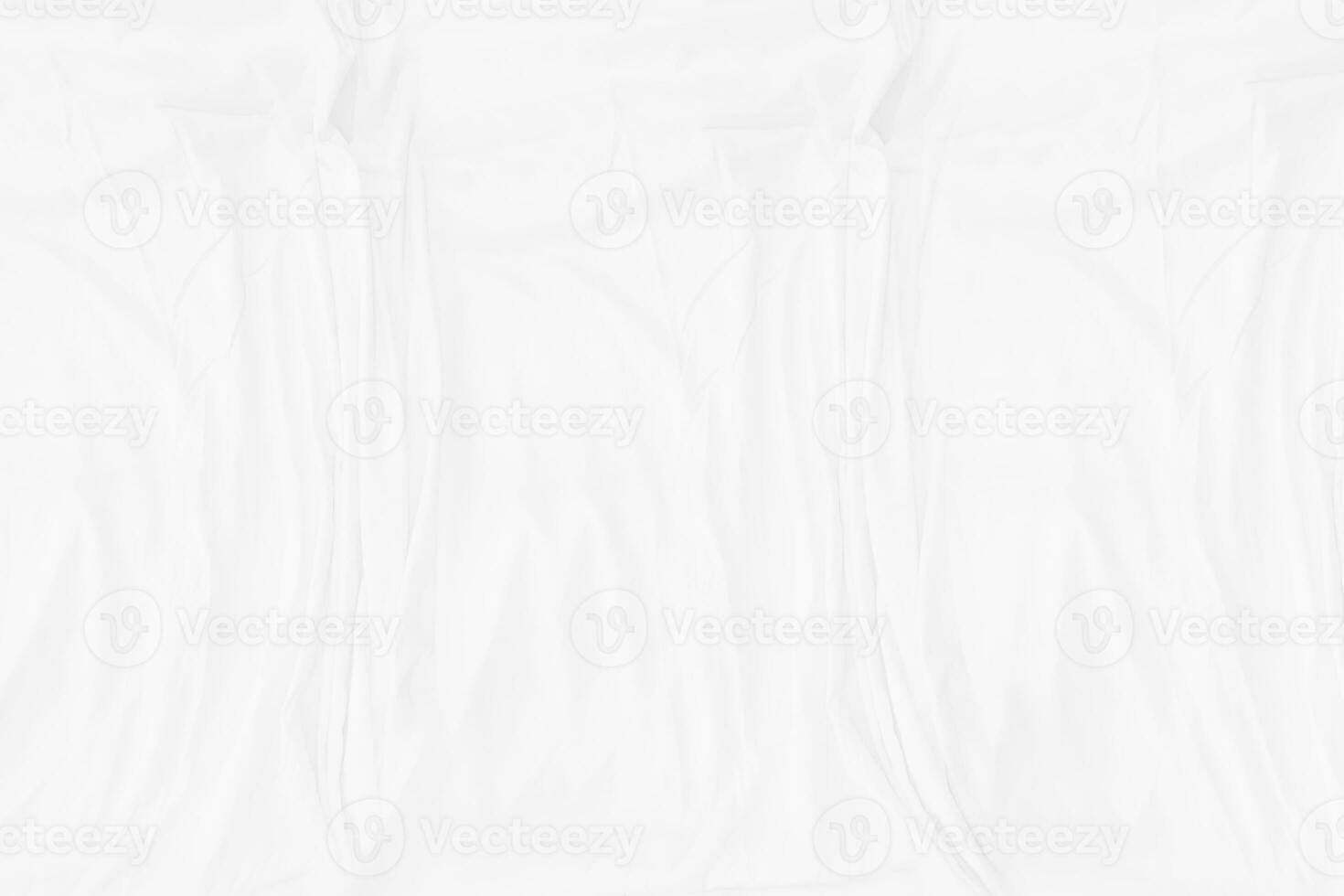 Top view Abstract White cloth background with soft waves.Wave and curve overlapping with different shadow of color,white fabric, crumpled fabric. photo