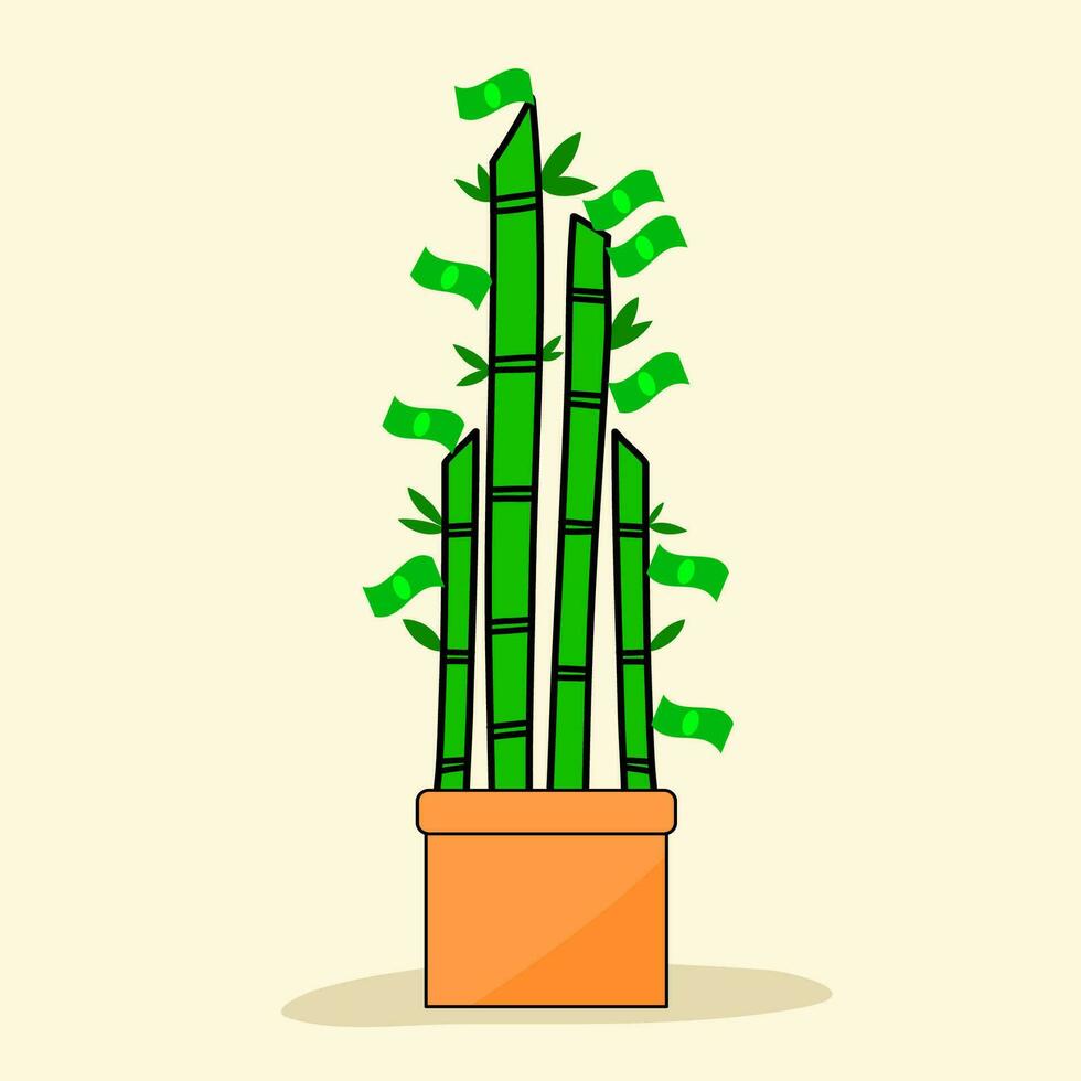 financial investment bank deposit profit finance manage money in cartoon style for graphic designer vector illustration