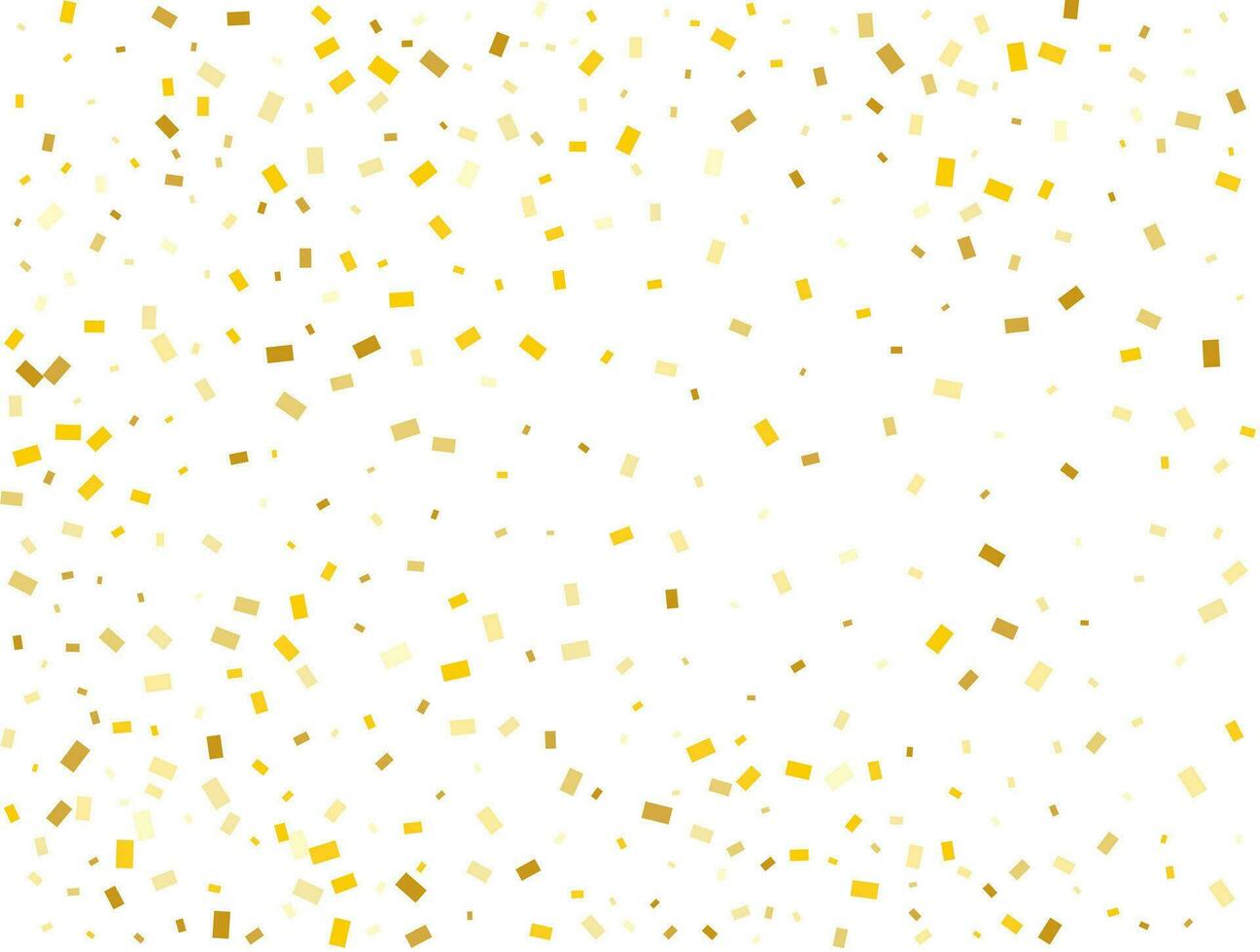 Light Golden glitter Rectangles confetti background. Pastel holiday texture. vector