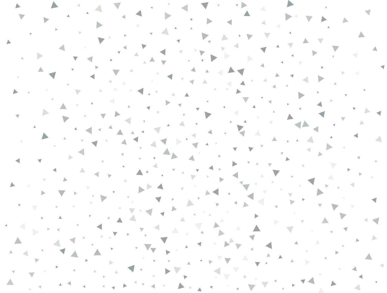 Luxury Light silver Triangular glitter confetti background. White festive texture vector