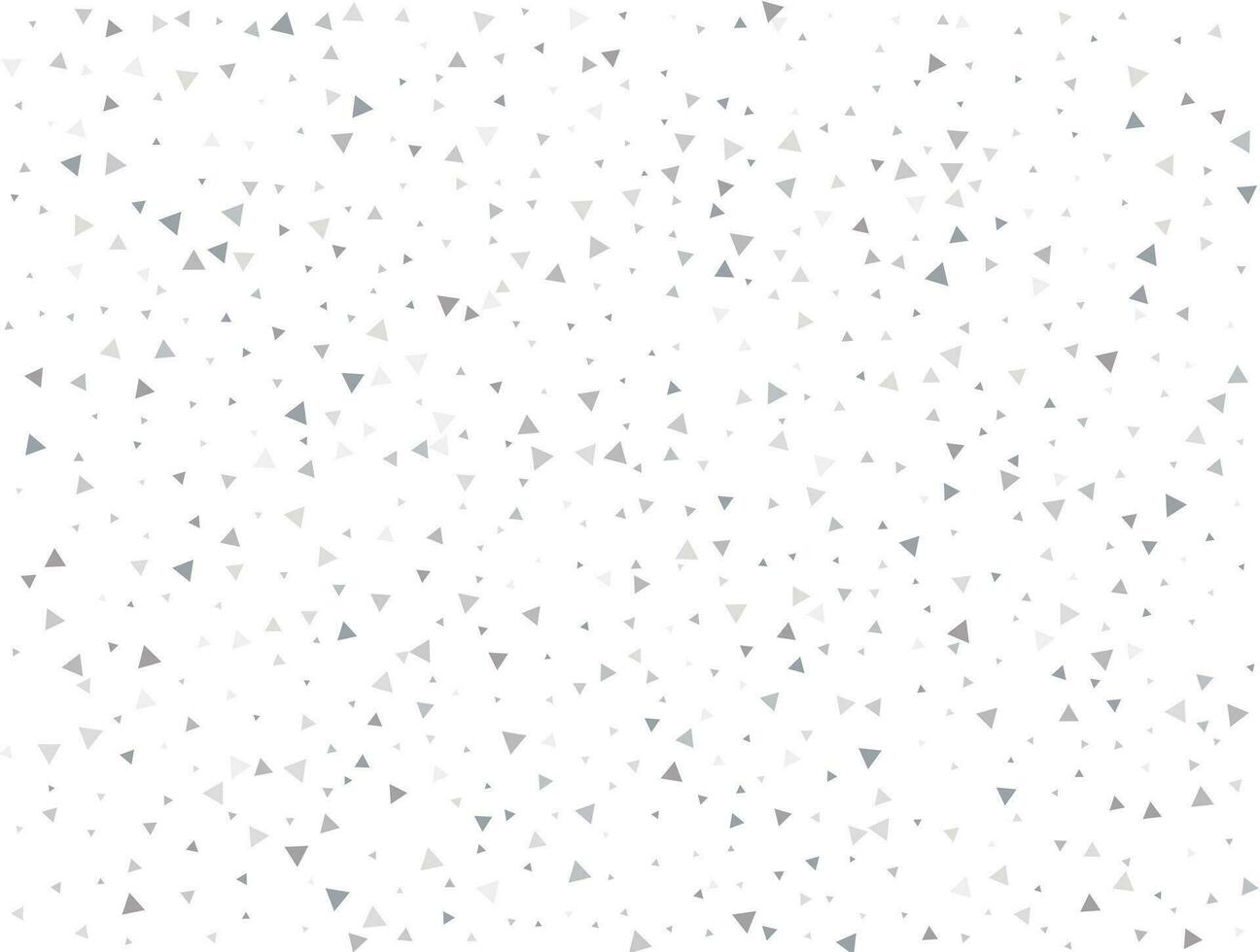 Luxury Light silver Triangular glitter confetti background. White festive texture vector