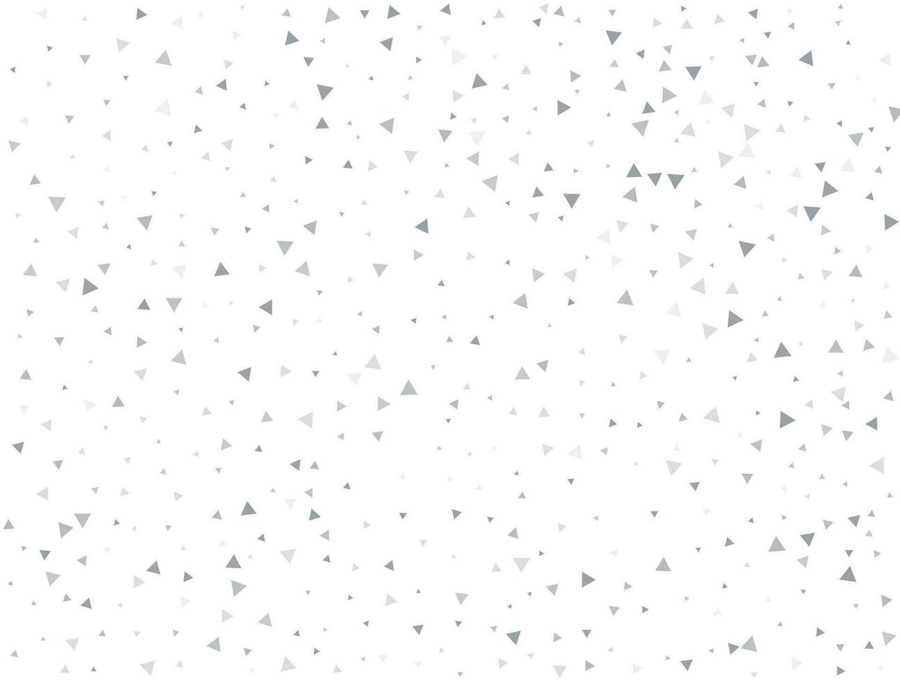 Luxury Light silver Triangular glitter confetti background. White festive texture vector