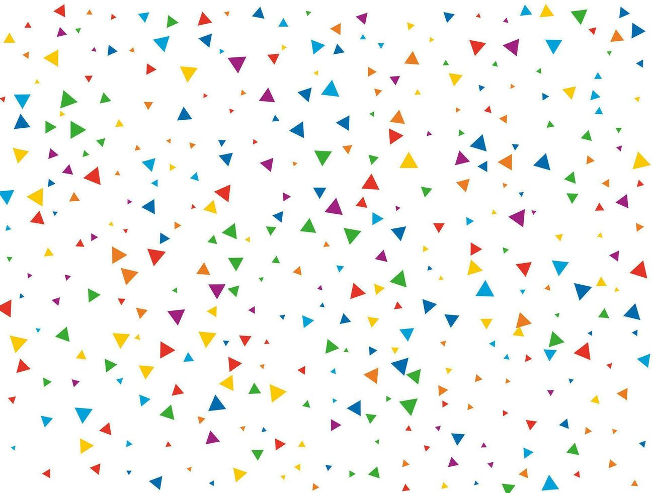 nuevo año triangular papel picado. ligero arco iris Brillantina papel picado antecedentes. de colores festivo textura vector