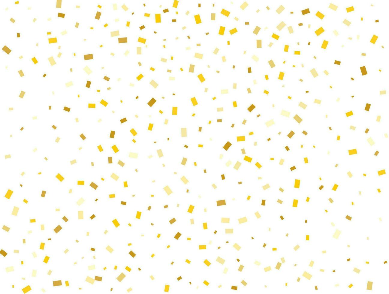 ligero dorado Brillantina rectángulos papel picado antecedentes. pastel fiesta textura. vector
