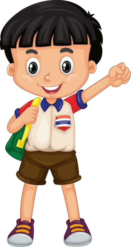 contento niños ocupaciones personaje diseño vector