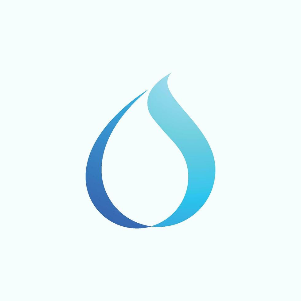 Water drop logo vector icon