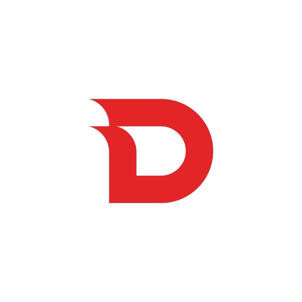 Letter D logo icon design template vector