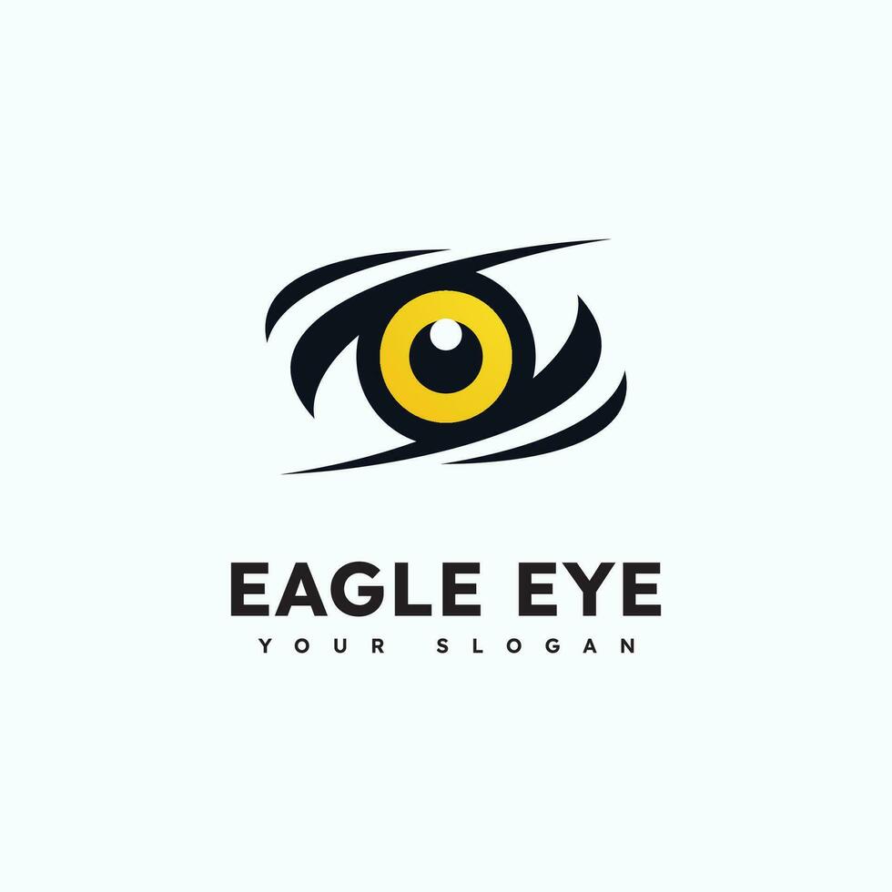 Eagle predator eye falcon bird logo       business vector