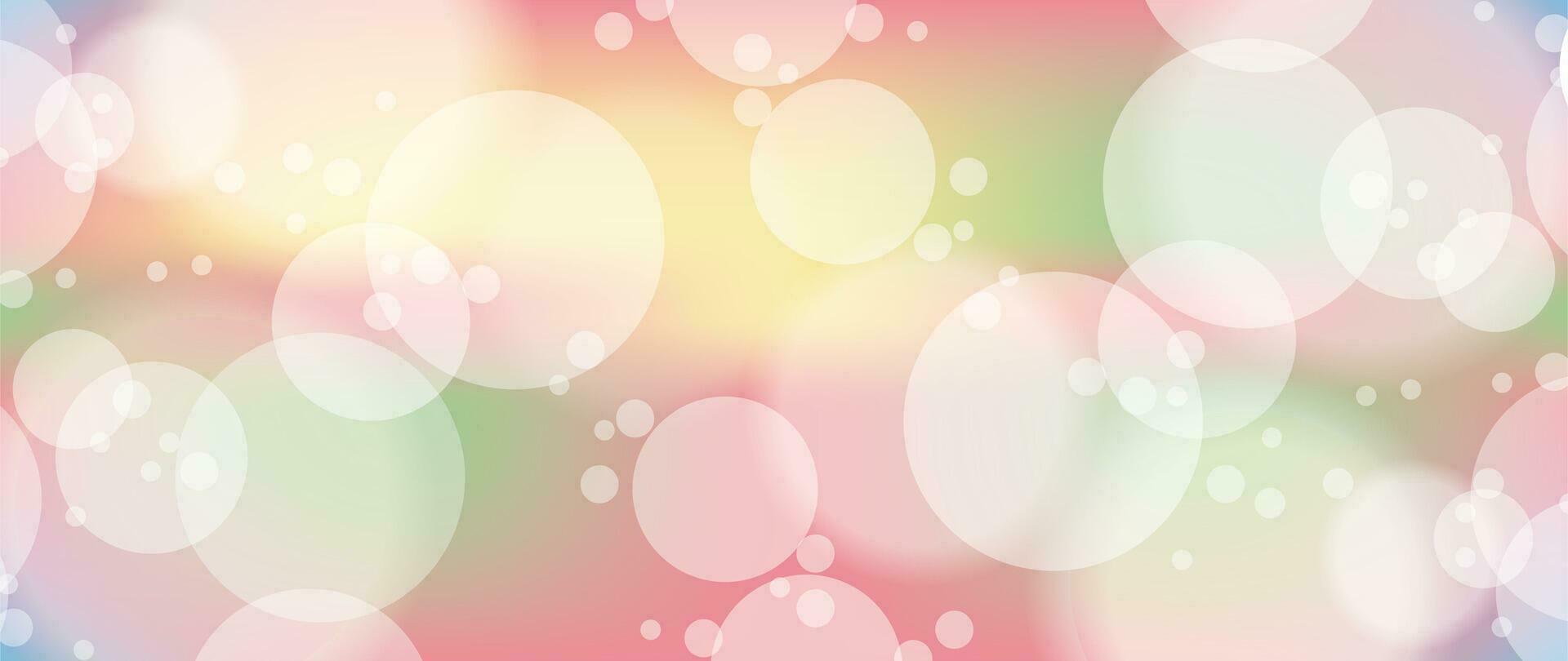 Colorful Bokeh light Background Design vector