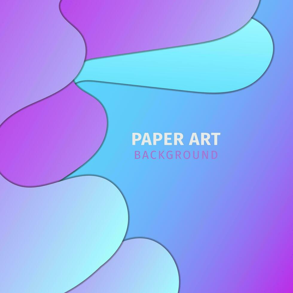 Simple Colorful Gradient Paper art Background 34227578 Vector Art at