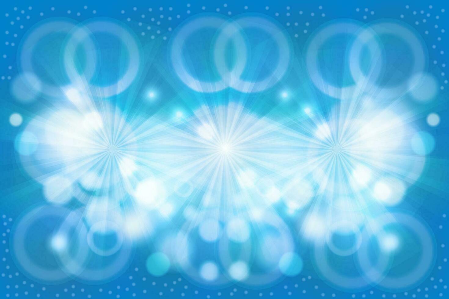 Blue Bokeh sunlight effect Background vector