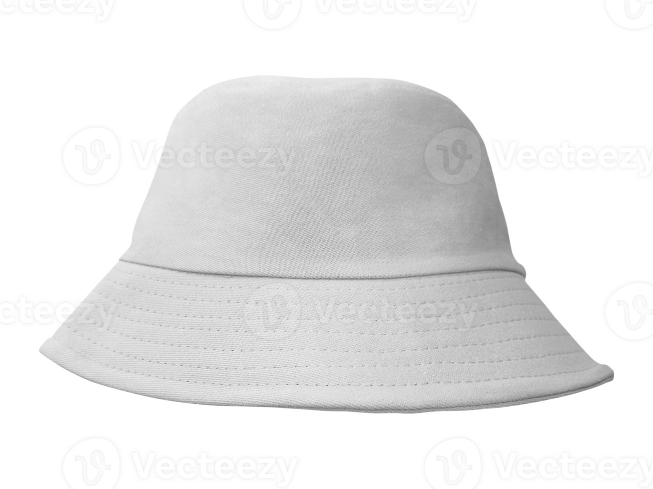white bucket hat Isolated PNG transparent