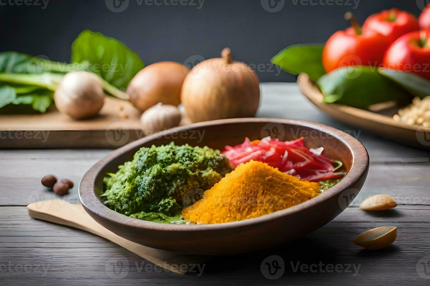 ingredients for a healthy diet. AI-Generated photo
