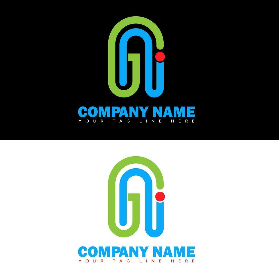 Lettermark logo design. vector