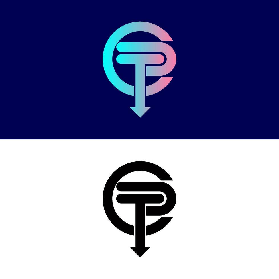 Lettermark logo design. vector