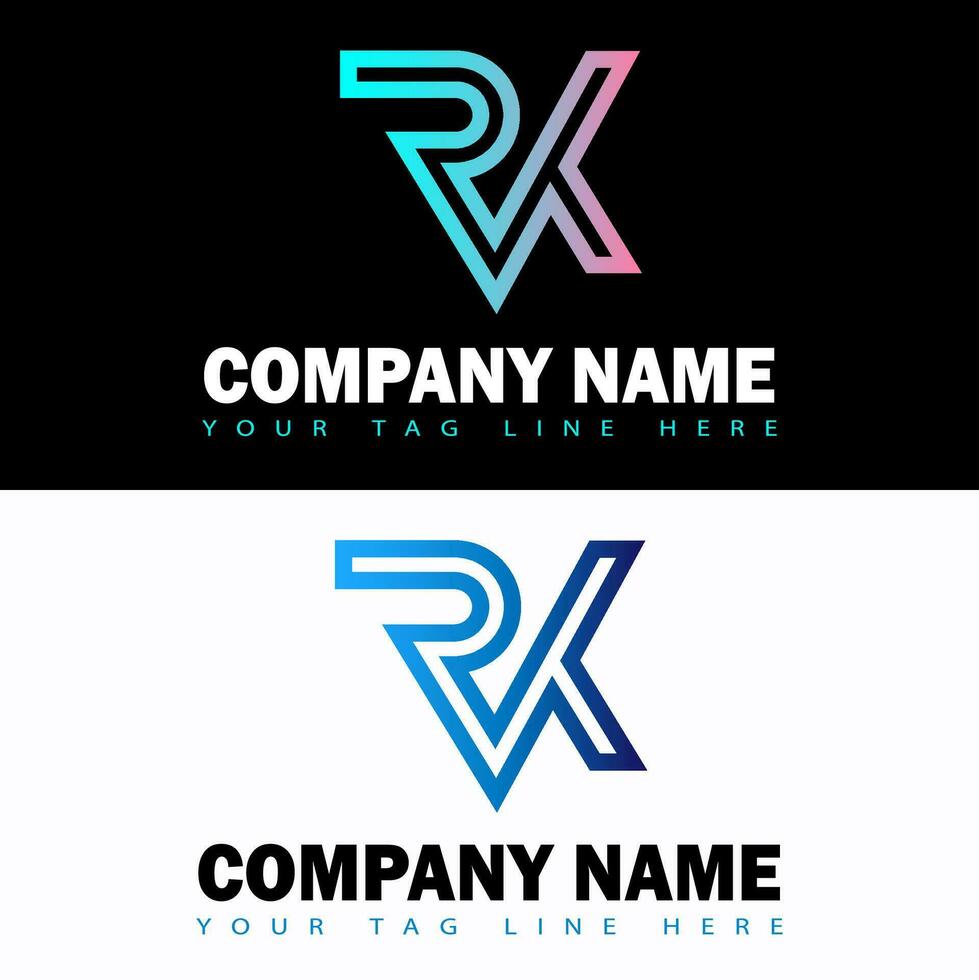 Lettermark logo design. vector