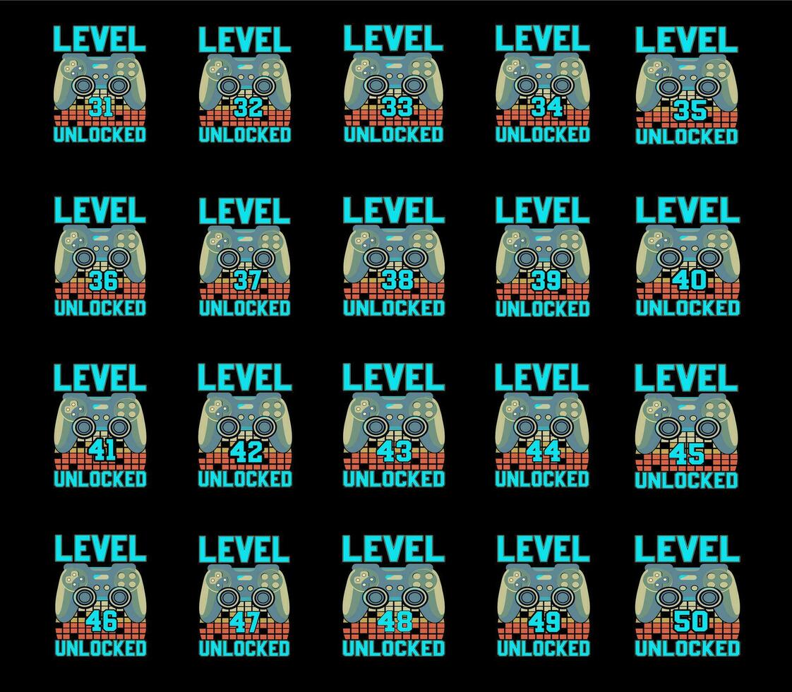 Gaming T shirt Bundle vector