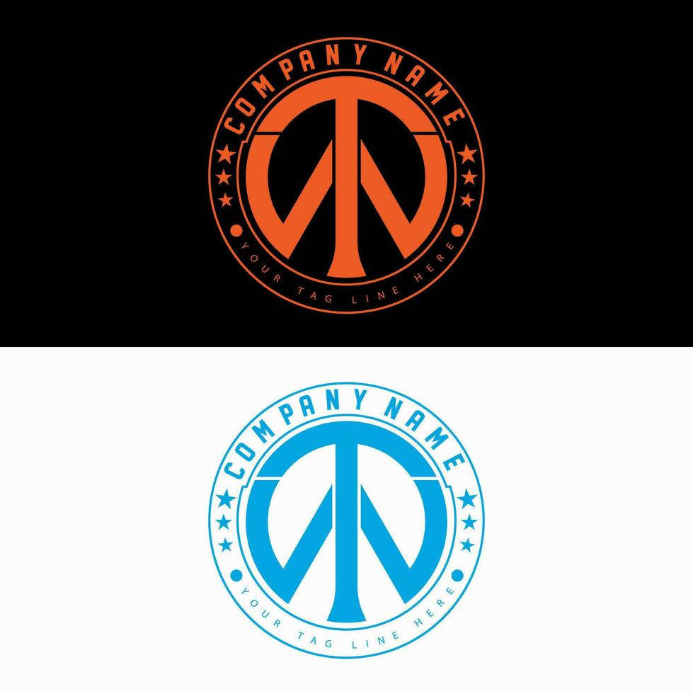 Lettermark logo design. vector