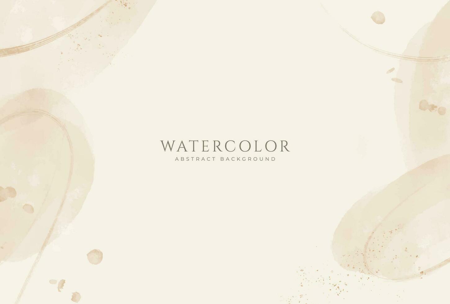 Abstract horizontal watercolor background. Neutral light colored empty space background illustration vector