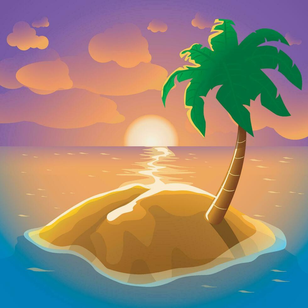 imagen de isla vector