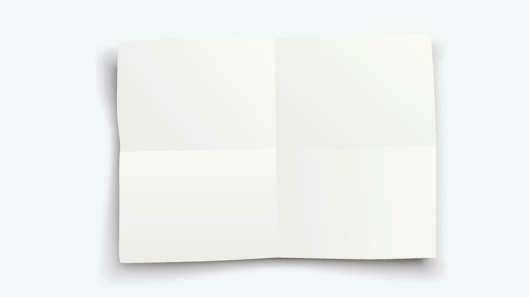 papel acostado en blanco vector